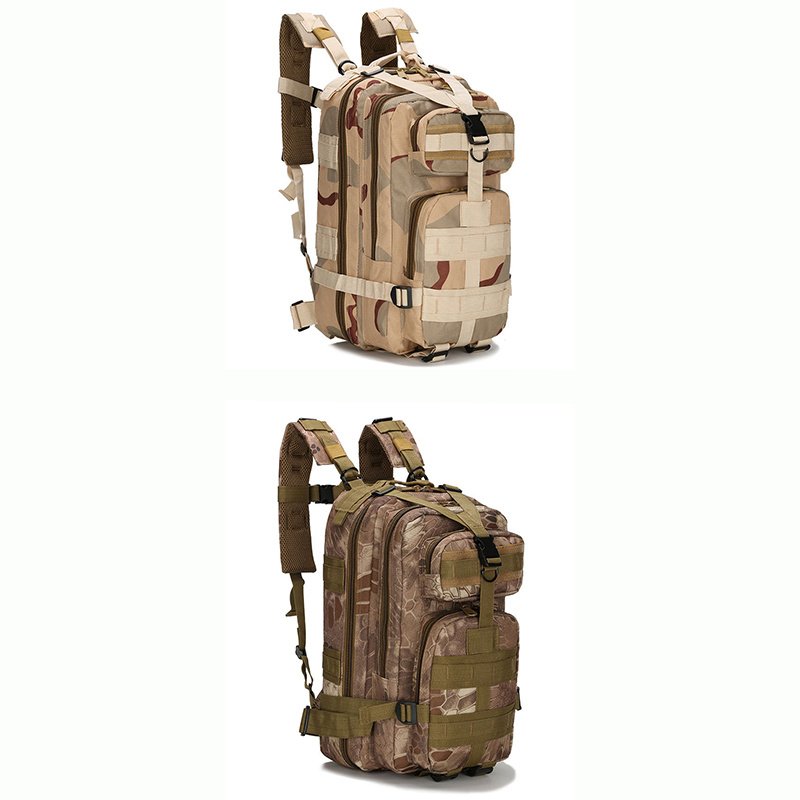 Multifunction Army Military Tactical Backpack Heavy Duty, Unisex 25L 3p Military Tactical Outdoor Camping Bag Hiking Backpack Esg13327