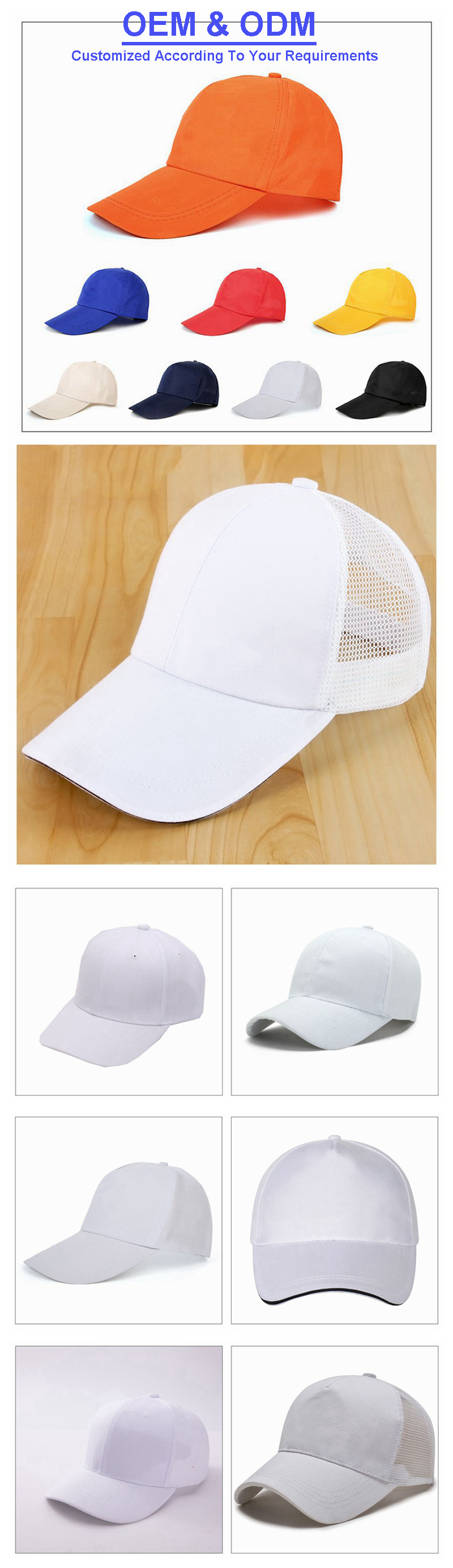 Military Baseball Cap Quality White Sports Golf Hats Cap