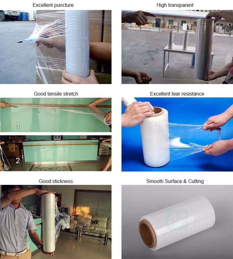 Factory Price 20 Micron Pallet Stretch Wrap and Cast Stretch Film Shrink Wrap Film / Stretch Film