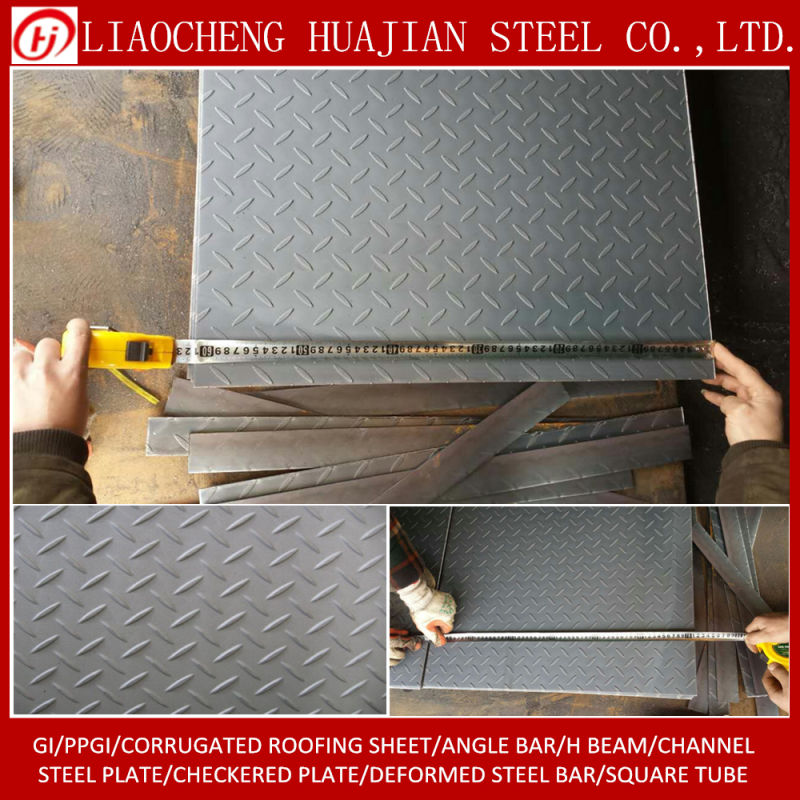 St37-2 Ss400 Hot Rolled Mild Steel Checkered Plate Chequered Sheet