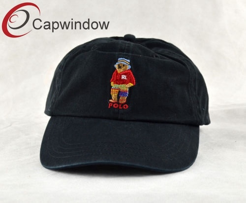 100% Cotton &#160; Baseball Cap/Hat with Flat Embroidery