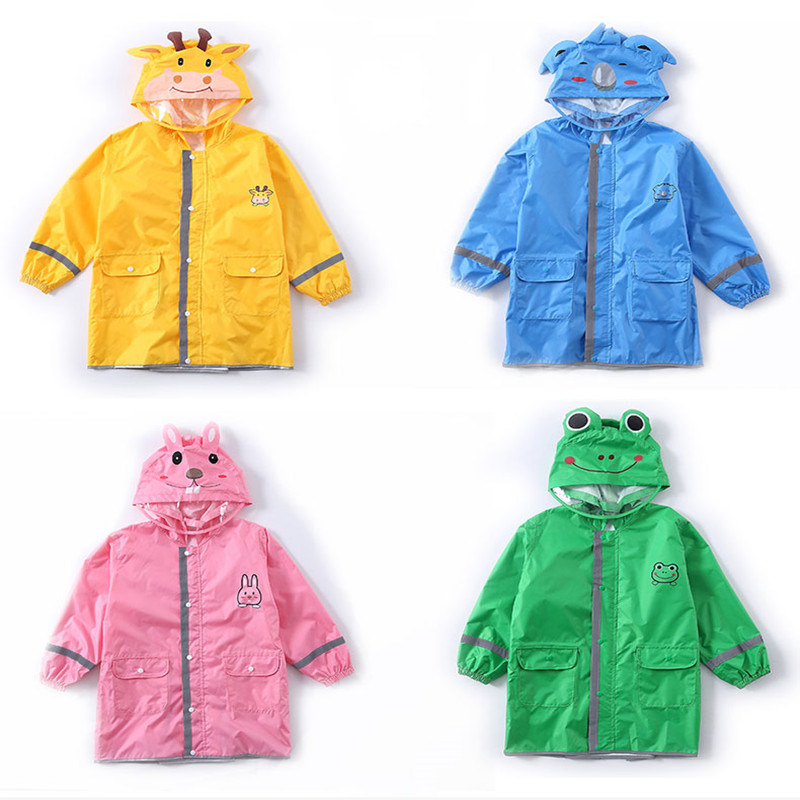 Plastic Rainsuit Kids Rain Gear Children Raincoat Rainwear Rain Jacket