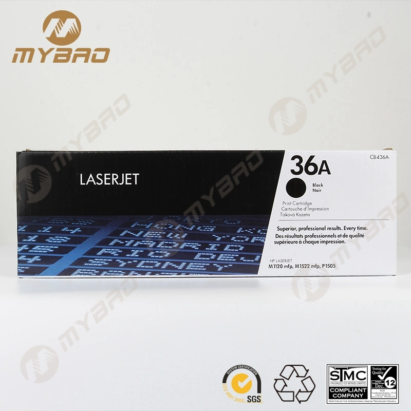 Black Toner Cartridge for HP Toner CB436A 36A