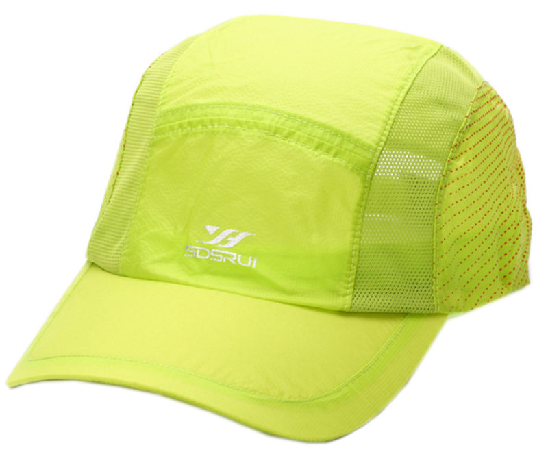 100% Cotton Panel Neon Color Cotton Twill Leon Embroidery Baseball Cap Orange Hat
