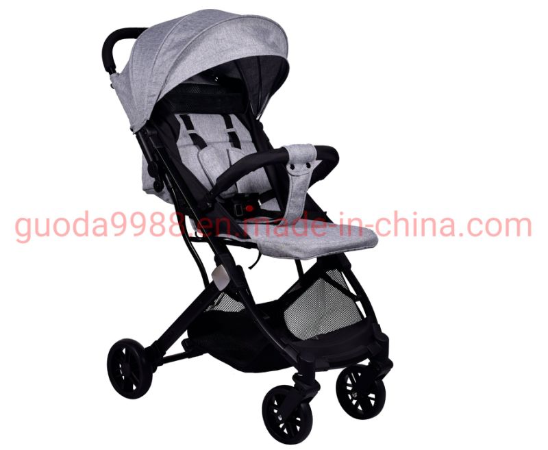 Aluminum Alloy Baby Trolley Infant Stroller Grey Baby Stroller
