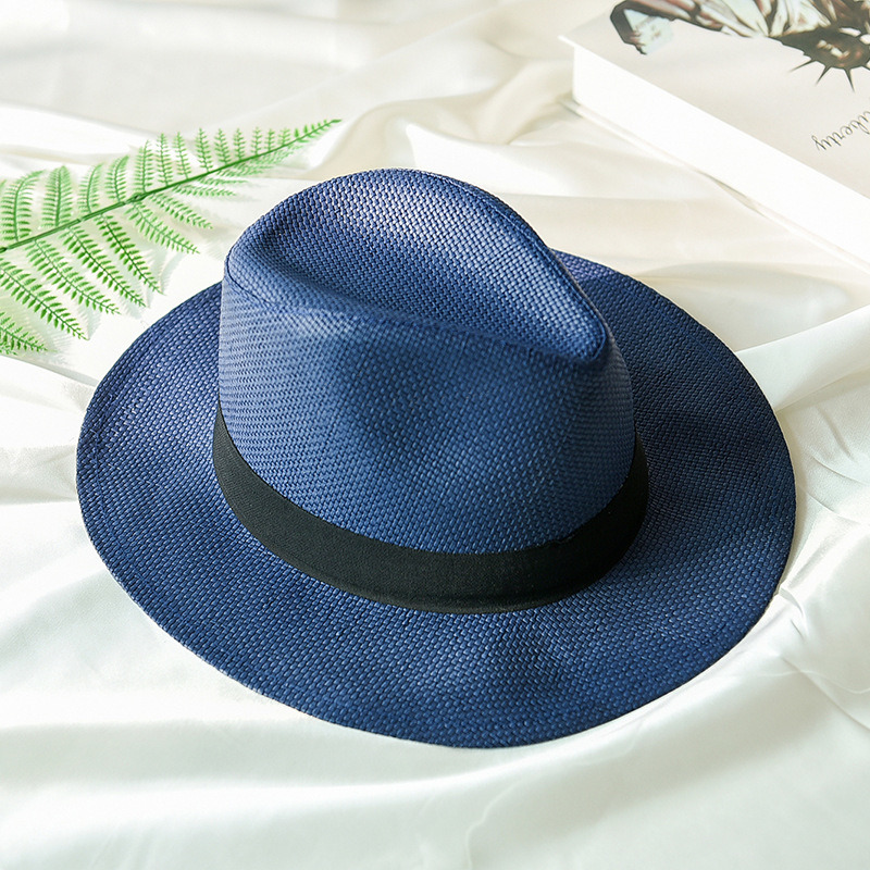 Custom Juzz Man Hat Flet Panama Hat and Fedora Straw Hat for Men