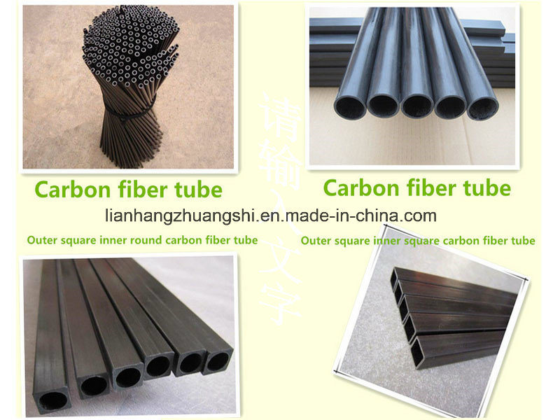Round Twill Glossy Carbon Fiber Tube Telescopic Pole