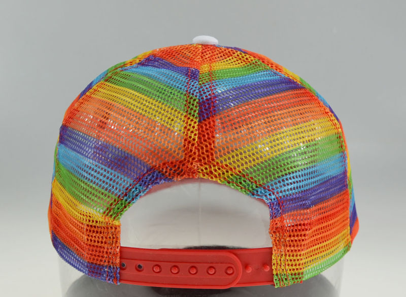BSCI Colorful Polyester Mesh Sport Baseball Cap Summer Trucker Hat