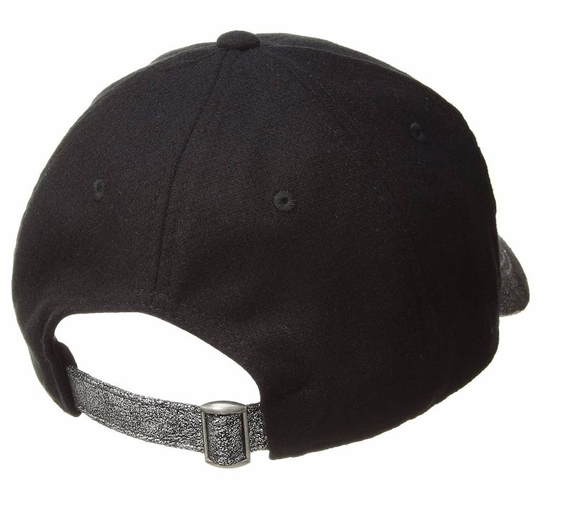 Adjustable Embroidery Wool Polyester Baseball Hat Fashion Cap Curved Brim with Metallic Design
