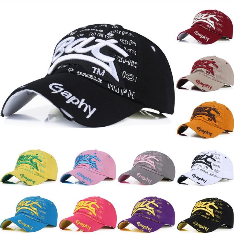 100% Cotton 3D Embroidery Structured Baseball Hats Sport Caps