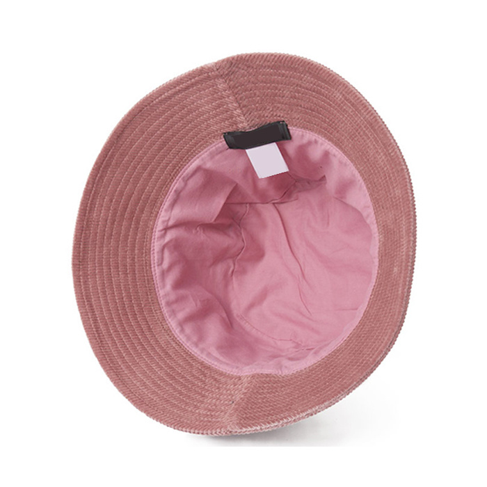 Pink Corduroy Bucket Fisherman Sunhat Small Order Welcome