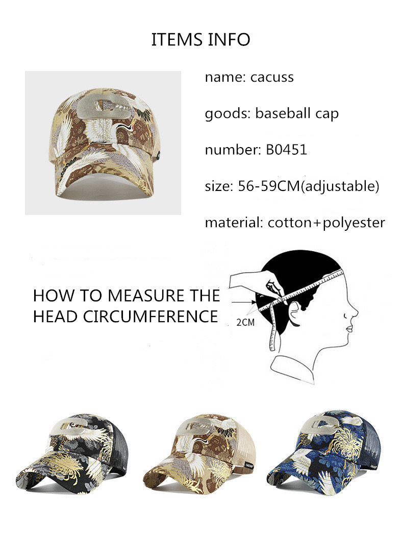 Custom Baseballcap Hat, Printing and Mesh Cotton Fashion Design Hat, Metal Logo 6 Panels Sport Caps 2