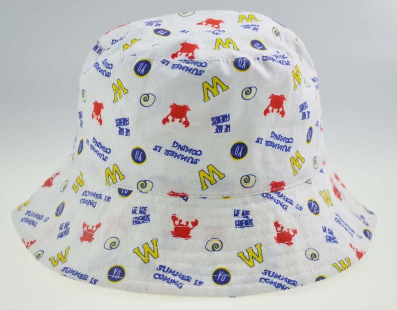 100% Cotton Kids Printed Customized Sport Hats Bucket Hats