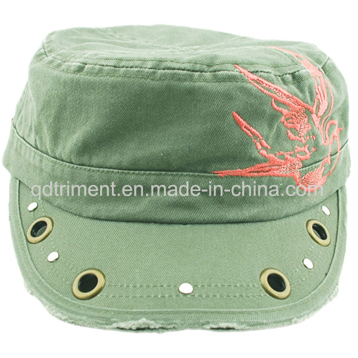 Grinding Washed Distressed Print Camouflage Army Military Cap (TRNM022)