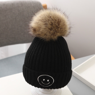 Cartoon Baby Knitted Hats for Boys and Girls Warm Hats for Autumn and Winter