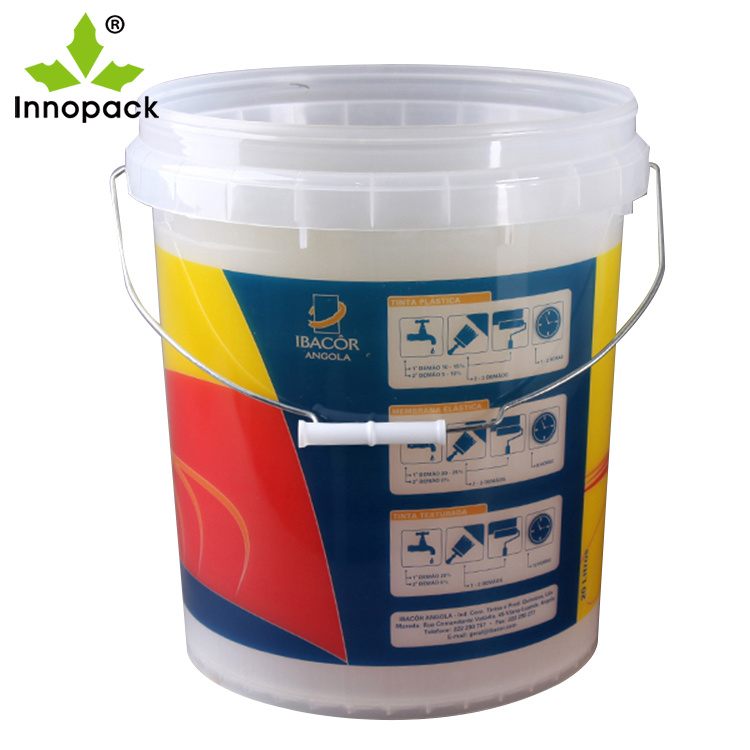 20liter Plastic Round Bucket Pail Food Grade 5L Bucket for Packing Paint Bucket