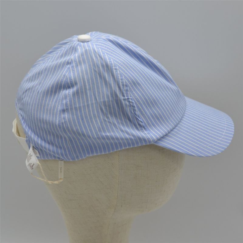 Wholesale 100% Cotton Light Blue Unisex Children Kids Summer Baseball Cap Hat for Boys and Girls with Embroidery Letter