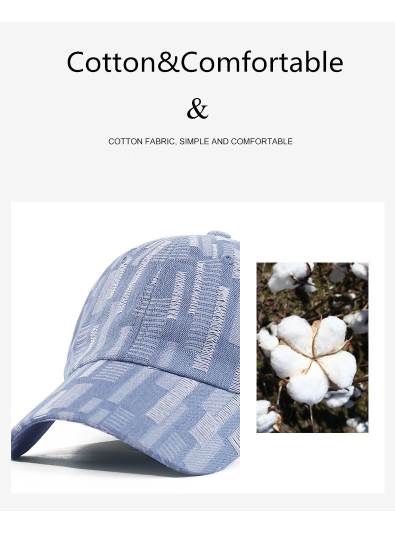 Custom Baseballcap Hat, Unisex Jeans Fashion Design Hat, 6 Panels Sport Caps 2