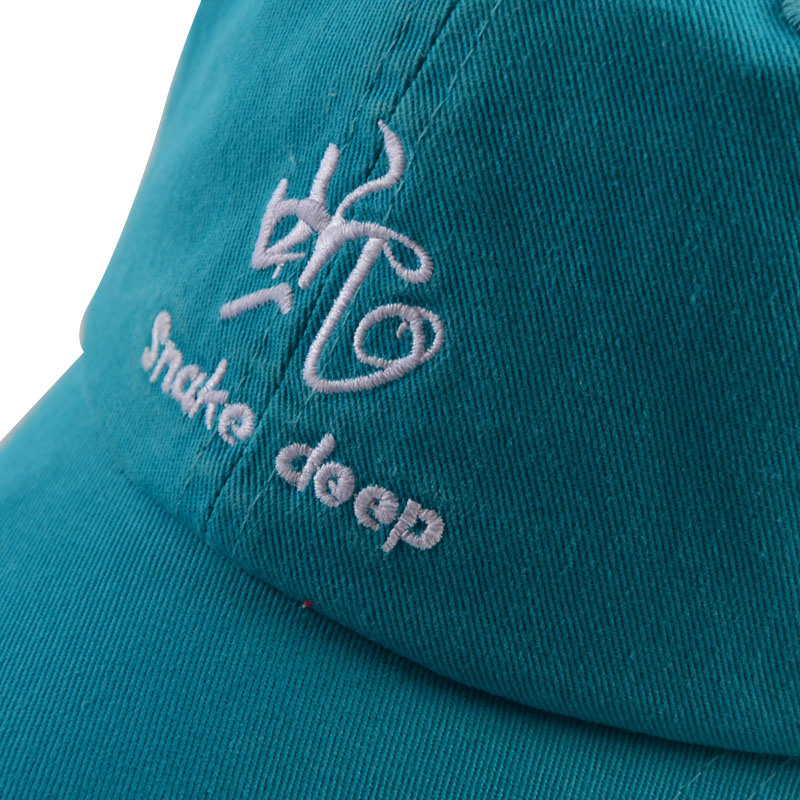 Custom Destory Distressed Wash Embroidery Dad Baseball Cap Hat