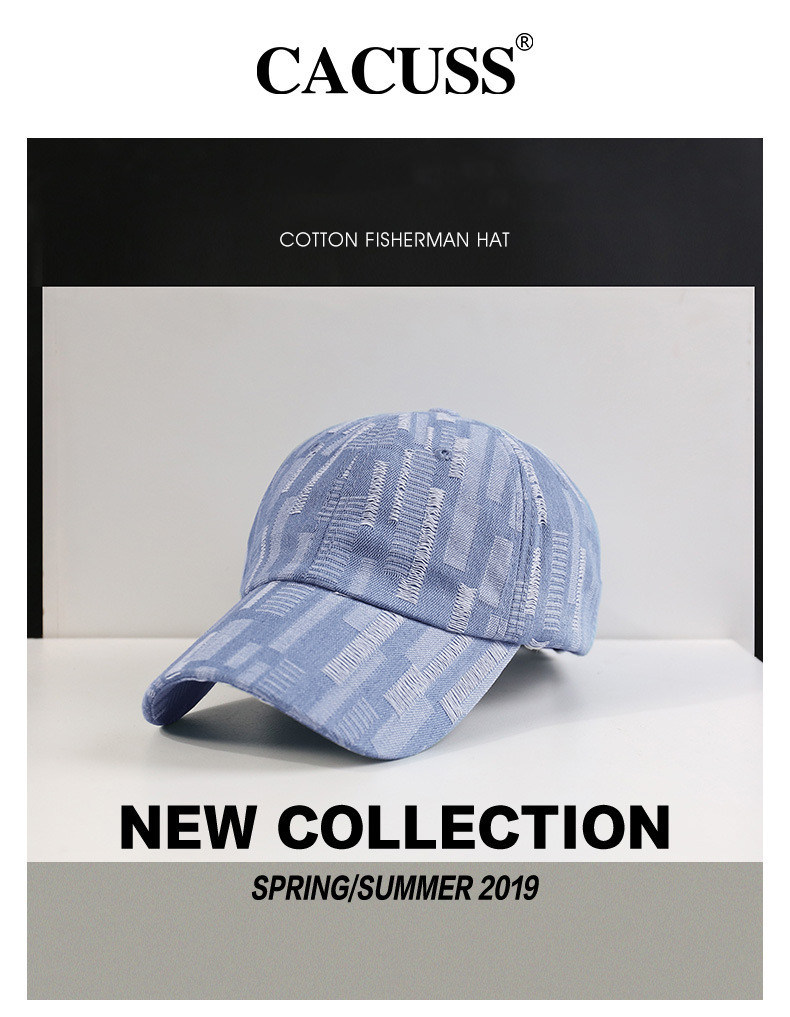 Custom Baseballcap Hat, Unisex Jeans Fashion Design Hat, 6 Panels Sport Caps 4