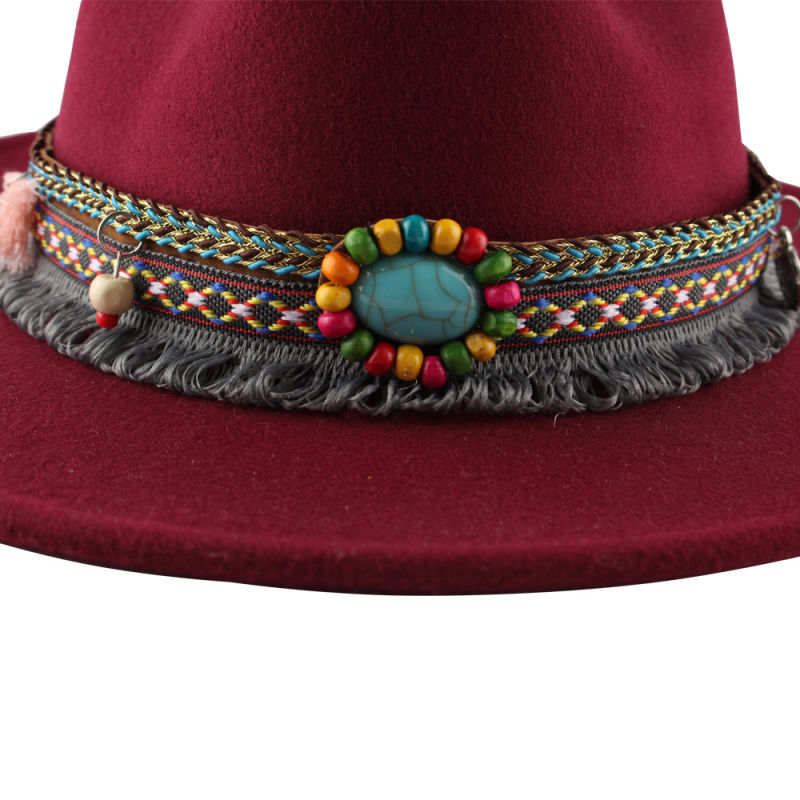 Wholesale Custom Spring Fashion Distressed Vintage Wool Felt Fedora Hats