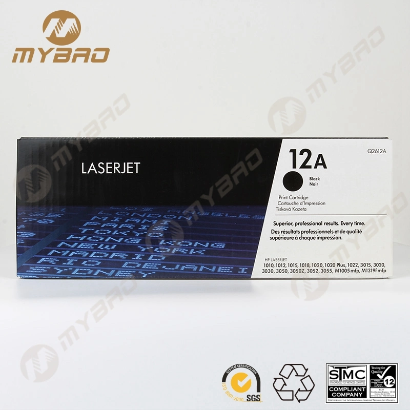 China Premium Laserjet 1010 1012 1015 1018 1020 1022 3015 3020 Q2612A Toner Cartridge