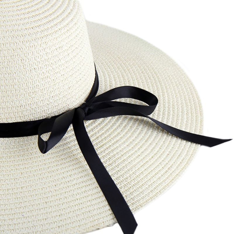 China Sombrero Straw Hat Wholesale Wide Brim Floppy Fold Summer Beach Women Straw Hat
