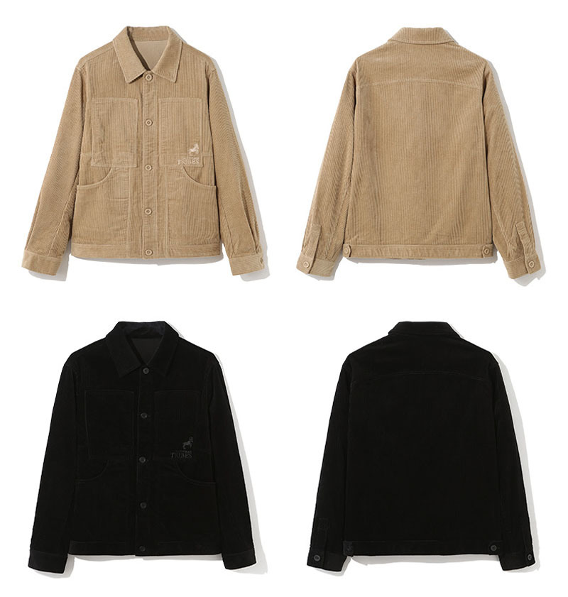 Fashion Design Cotton Corduroy Casual Jacket