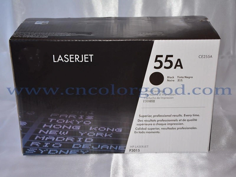 Original Black Toner Cartridge Ce255A for HP Printer Laser Cartridge P3015, P3015D, P3015dn
