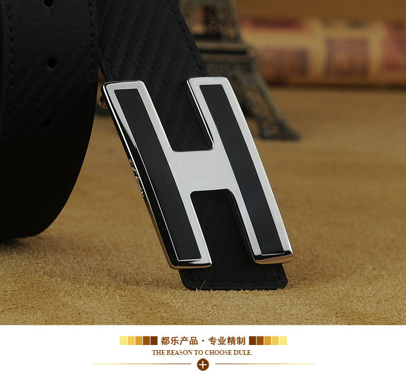 Fashion Chic Brass Clip Buckle Genuine Cow Leather Belt China Manufacturer Men Belt with Good Price