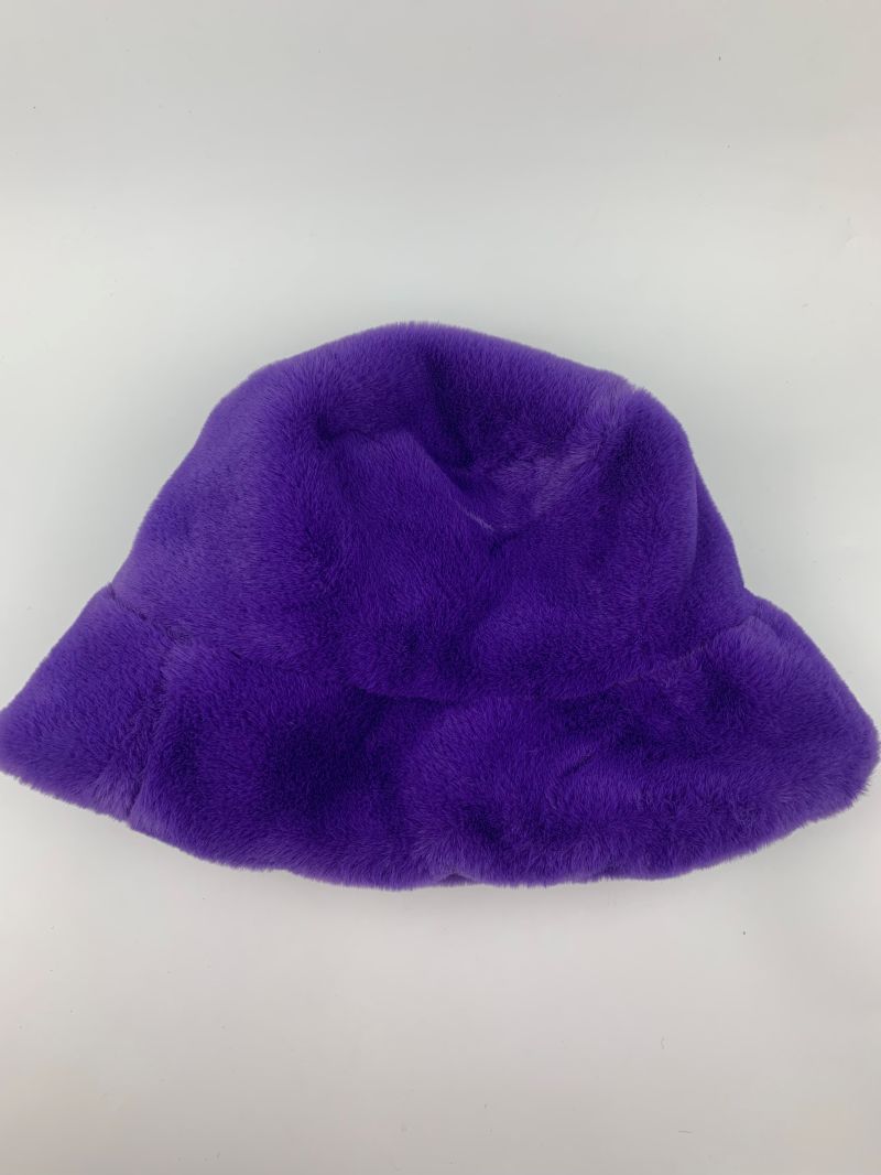 Ladies Winter Plush Fish Hat Fashion Fake Rabbit Fur Warm Hat with Custom Logo