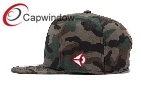 Military Camo Snapback Hat with Custom Logos (65050099)