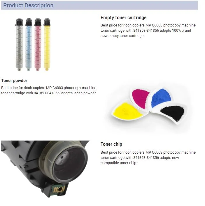 Color Toner Cartridge for Ricoh Aficio Mpc2800 Mpc3300