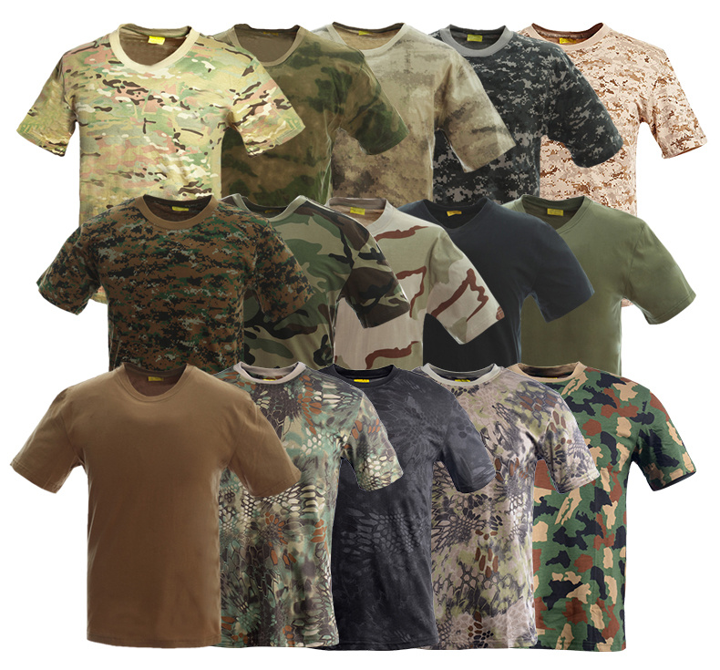 Wholesale Cheap Price Blank Army Green T Shirt with Short Sleeve