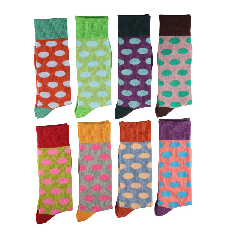Wholesale 2021 New Design Striped Cotton Sweat-Adsorbent Jacquard Funny Socks