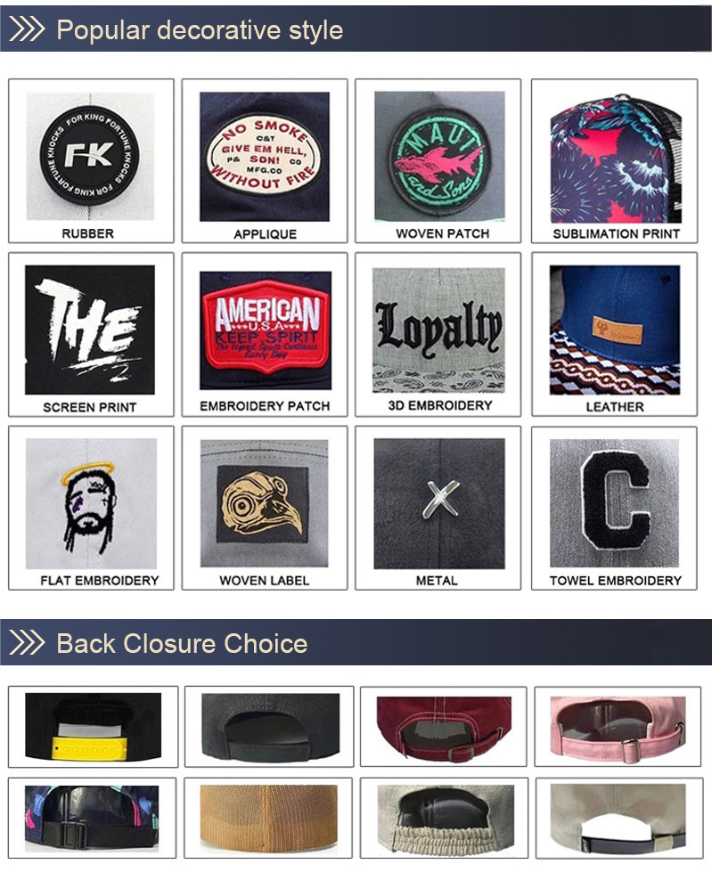 Wholesale Promotion Customize 6 Panel Trucker Snapback Hat/ Mesh Baseball Cap