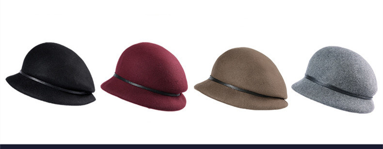 Custome Hat Ladys' Top Hat, 100% Wool Cap 6