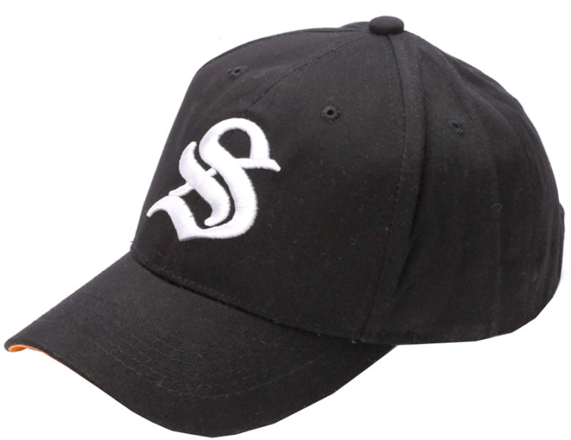 100% Cotton Custom Embroidery Baseball Black Hat