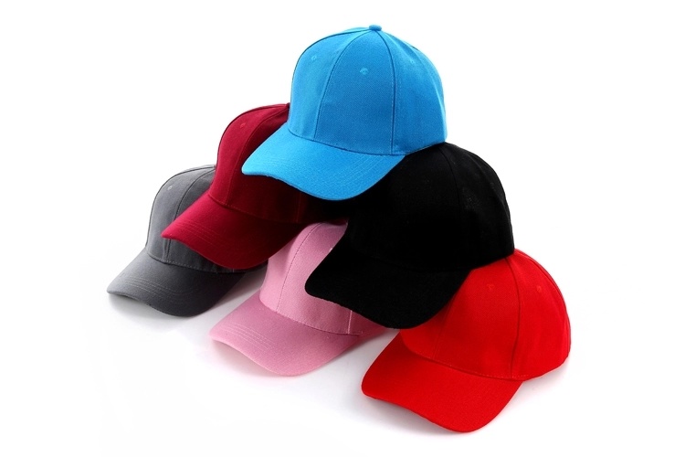 Custom 100% Cotton 6 Panel Baseball Caps Hats with 3D Embroidery