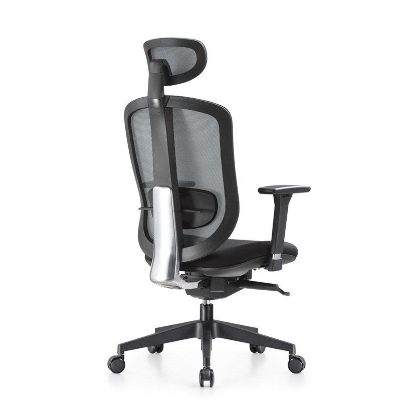 Self-Adjusting Back Ergonomic Black Adjustable Swivel Executive Office Chair