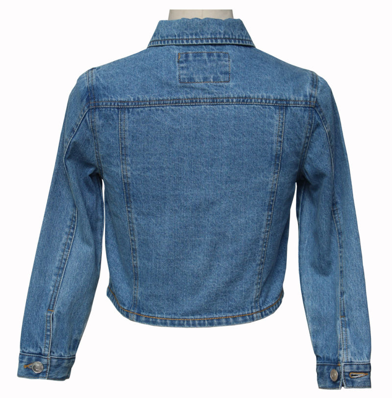Autumn Children Light Blue Denim Jean Coats Kids, Basic Type Jackets