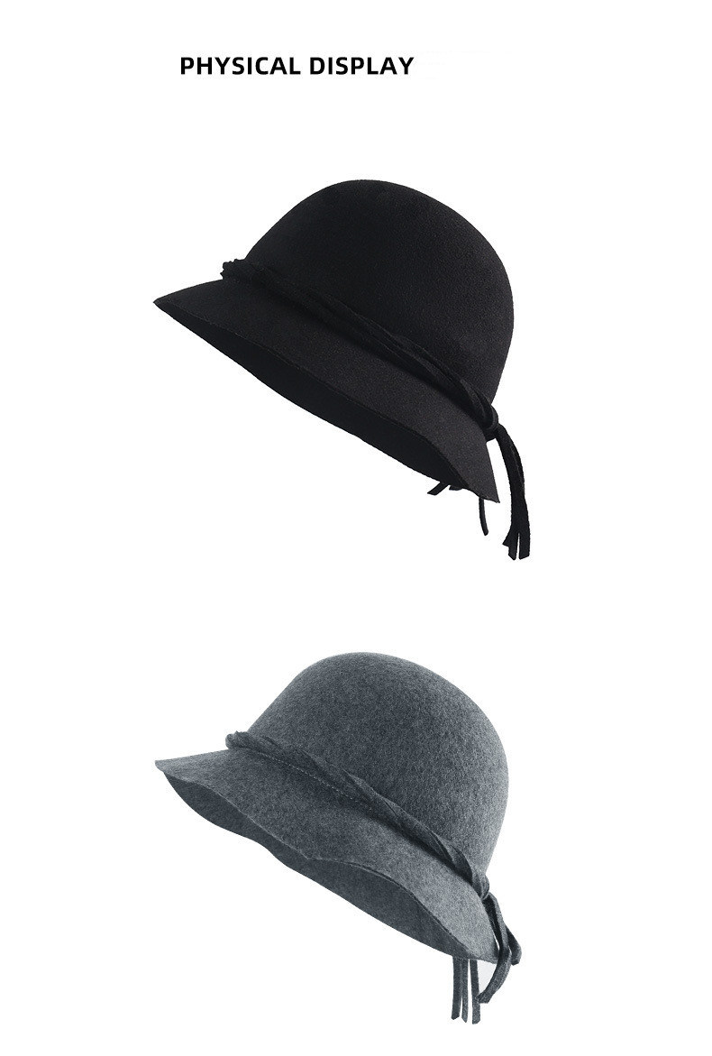 Custome Ladys' Top Hat Beret Hat, Concise Style Cap Hat Small Brim Beret Hat Cap 3
