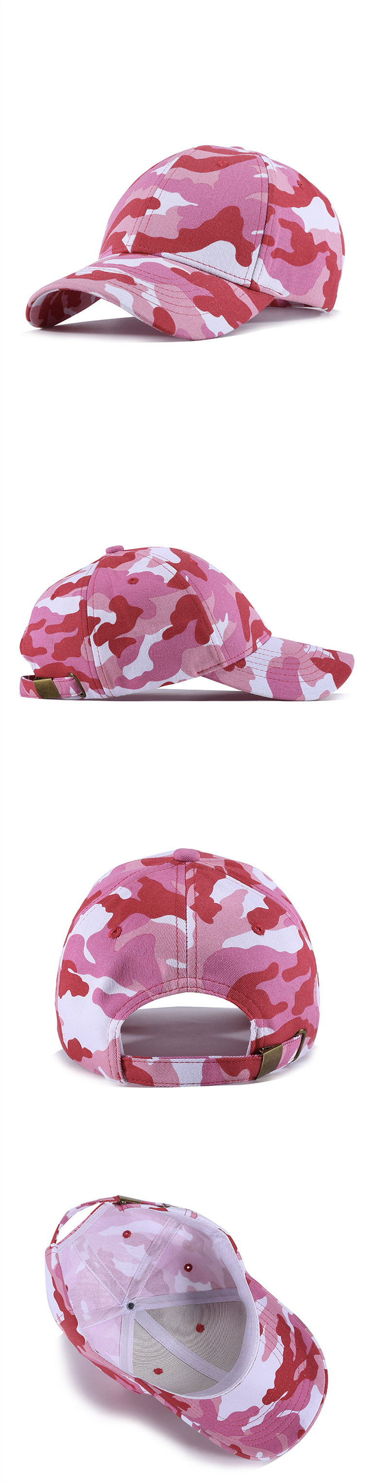 Custom Camo Baseball Cap Pink Baseball Cap Camouflage Sports Hat