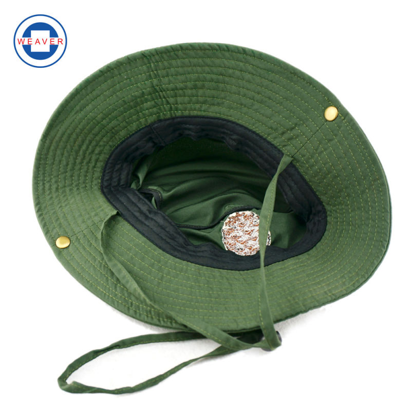 Green Cotton Jungle Hat Sun Hat Bucket Hat Fisherman Hat Police Hat