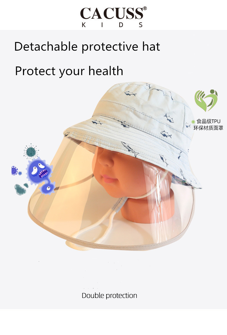 Detachable Protective Bucket Hat for Baby 2