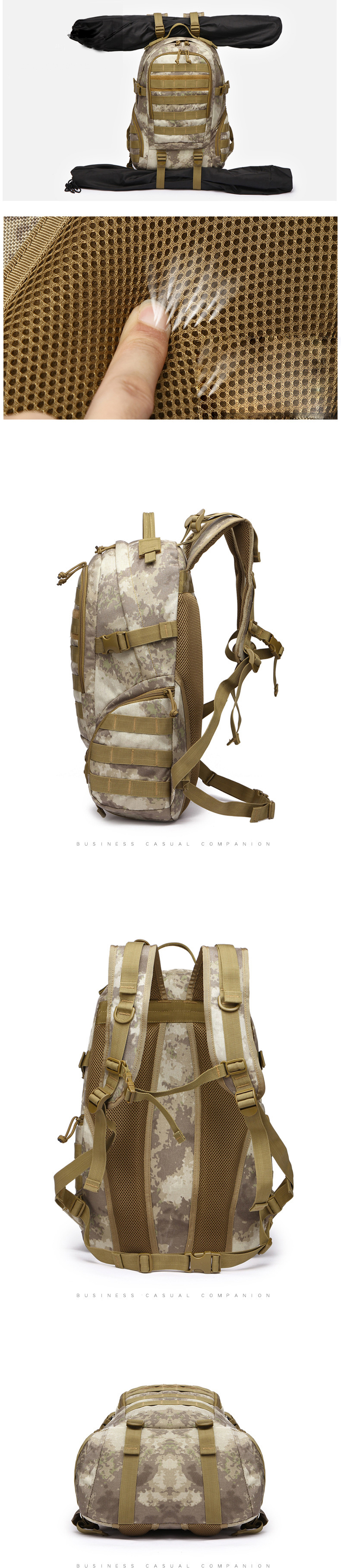 New Outdoor Mountaineering Backpack Professional Large Capacity Camouflage Mountaineering Bag