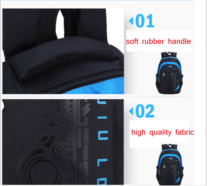 Students Waterproof Wear-Resistant Leisure Bag Sports Backpack
