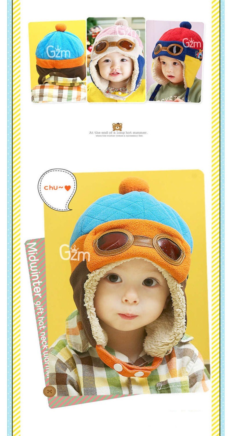 Children Toy Caps Winter Warm Baby Hats Toddlers Boys Girls Pilot Caps Eargflap Hat Winter Warm Cap Child Holiday Party Hats