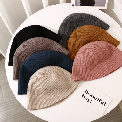 Bucket Hat Woman Autumn Winter Wool Fisherman's Hat