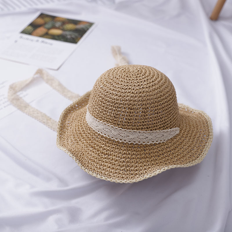 2019 New Pure Color Straw Hat, Sunshade Hats, Holiday Travel Outdoor Sun Protection Hats, Big Eaves Hats, Solid Color Straw Hats